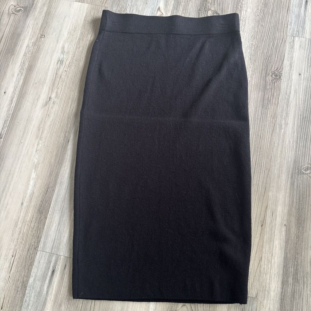 Marled Reunited Classy Professional Chic Rayon Black Pencil Skirt Size Medium